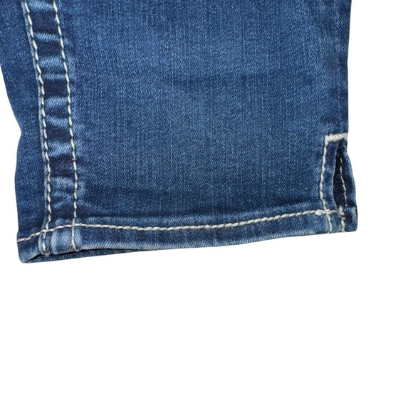 VIGOSS Women’s Dublin Crop Straight Heritage Fit Bermudas Size 5/6 Faded Blue LR - Picture 4 of 13